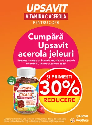 Promotie cu reducere 30% la Upsavit
