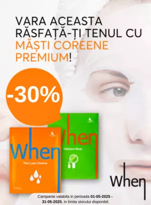 Promotie cu reducere 30% la When Beauty