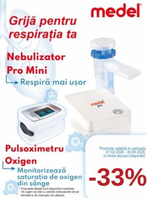 Promotie cu reducere 33% la Medel