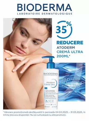 Promotie cu reducere 35% la Bioderma