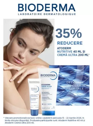 Promotie cu reducere 35% la Bioderma