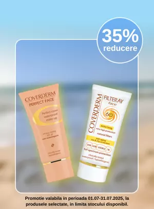 Promotie cu reducere 35% la Coverderm