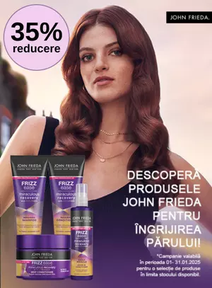 Promotie cu reducere 35% la John Frieda