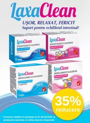 Promotie cu reducere 35% la Laxaclean