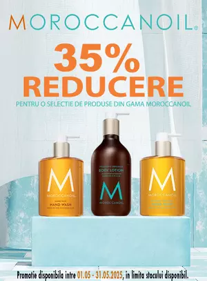 Promotie cu reducere 35% la Moroccanoil