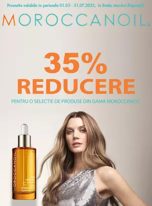 Promotie cu reducere 35% la Moroccanoil