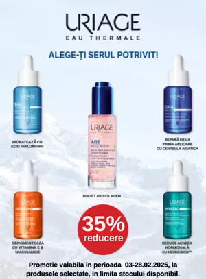 Promotie cu reducere 35% la Uriage Seruri