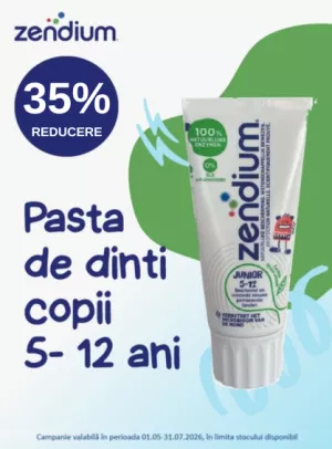 Promotie cu reducere 35% la Zendium