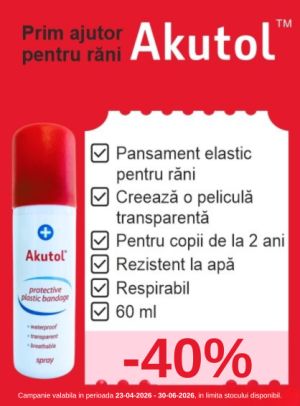 Promotie cu reducere 40% la Akutol