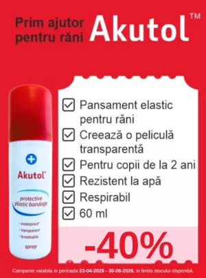 Promotie cu reducere 40% la Akutol