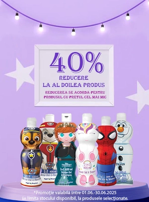 Promotie cu reducere 40% la al doilea produs Air Val