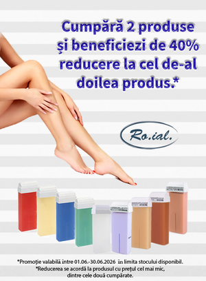 Promotie cu reducere 40% la al doilea produs Roial