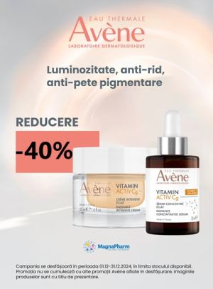 Promotie cu reducere 40% la Avene