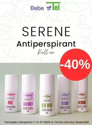 Promotie cu reducere 40% la Serene