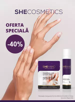 Promotie cu reducere 40% la SheCosmetic