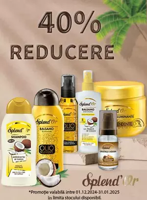 Promotie cu reducere 40% la Splend'or