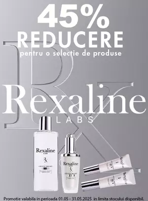 Promotie cu reducere 45% la Rexaline