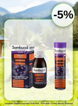 Promotie cu reducere 5% la Sambucol