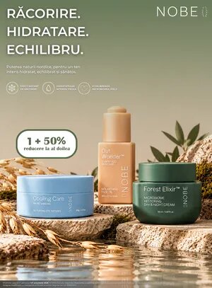 Promotie cu reducere 50% la al doilea produs Nobe