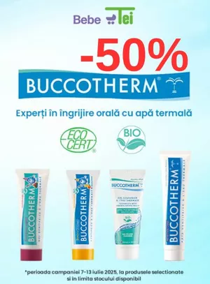 Promotie cu reducere 50% la Buccotherm