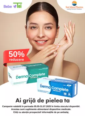 Promotie cu reducere 50% la Derma Complete Sun Wave Pharma