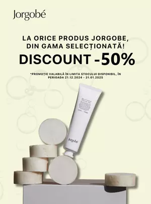 Promotie cu reducere 50% la Jorgobe