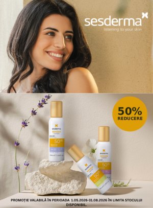 Promotie cu reducere 50% la Sesderma 