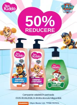 Promotie cu reducere 50% la Teo Kiddo