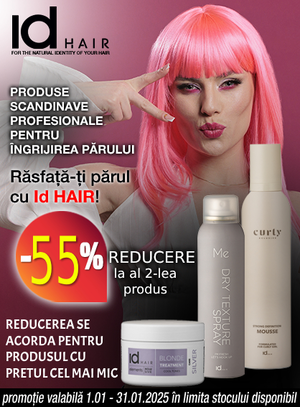 Promotie cu reducere 55% la al doilea produs ID Hair