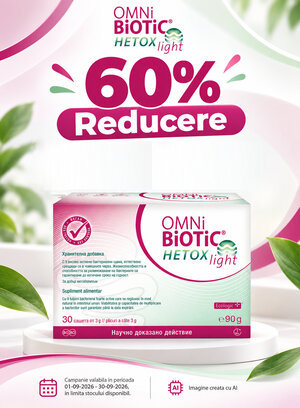 Promotie cu reducere 60% la Omnibiotic Hetox 