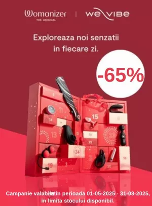 Promotie cu reducere 65% la Calendar Advent Pleasure