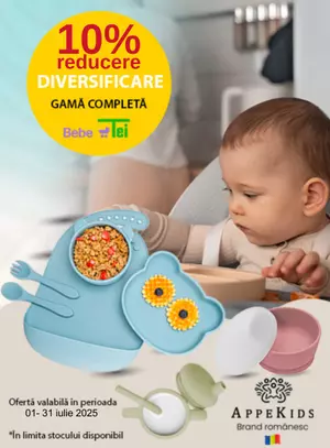 Promotie cu reducere de 10% la Appekids