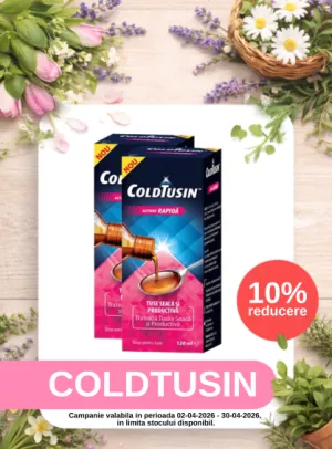 Promotie cu reducere de 10% la Coldtusin