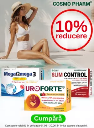 Promotie cu reducere de 10% la Cosmopharm