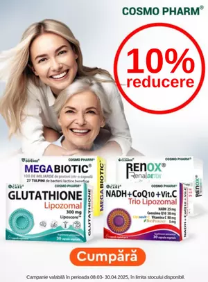 Promotie cu reducere de 10% la Cosmopharm