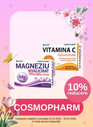 Promotie cu reducere de 10% la Cosmopharm