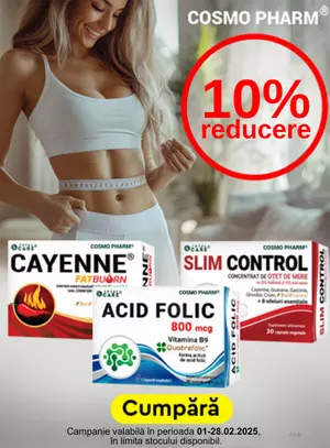 Promotie cu reducere de 10% la Cosmopharm