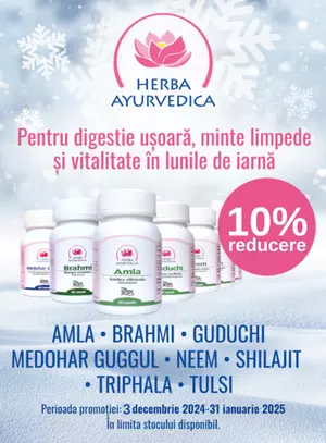 Promotie cu reducere de 10% la Herba Ayurvedica