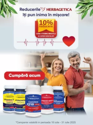 Promotie cu reducere de 10% la Herbagetica