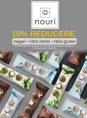 Promotie cu reducere de 10% la Nouri