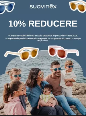 Promotie cu reducere de 10% la Suavinex