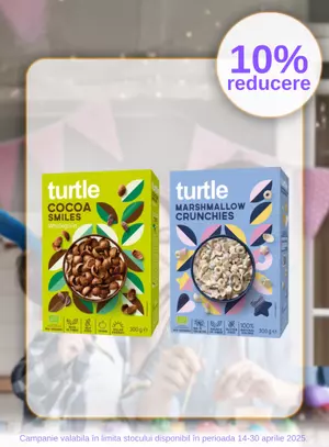 Promotie cu reducere de 10% la Turtle