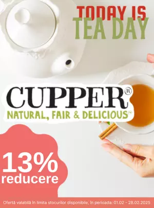 Promotie cu reducere de 13% la Cupper