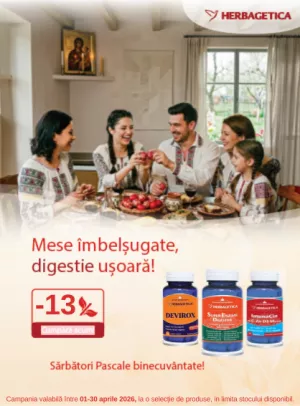 Promotie cu reducere de 13% la Herbagetica