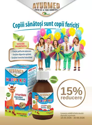 Promotie cu reducere de 15% la Ayurmed