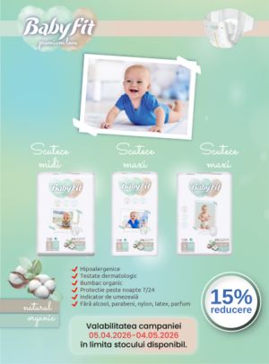 Promotie cu reducere de 15% la Babyfit