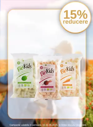 Promotie cu reducere de 15% la BioKids