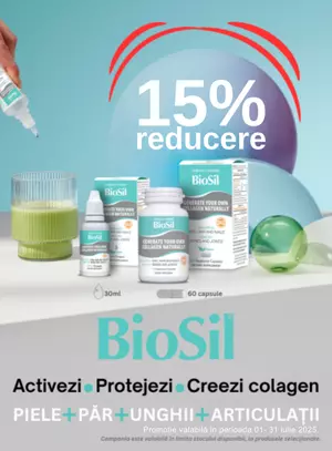 Promotie cu reducere de 15% la Biosil
