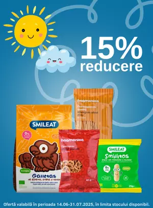 Promotie cu reducere de 15% la Harmonica si Smileat