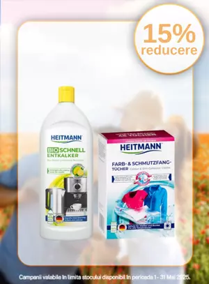 Promotie cu reducere de 15% la Heitmann